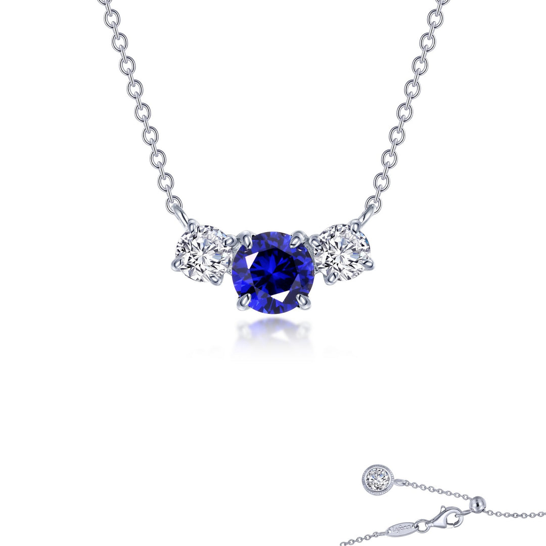 2 ctw three stone necklace