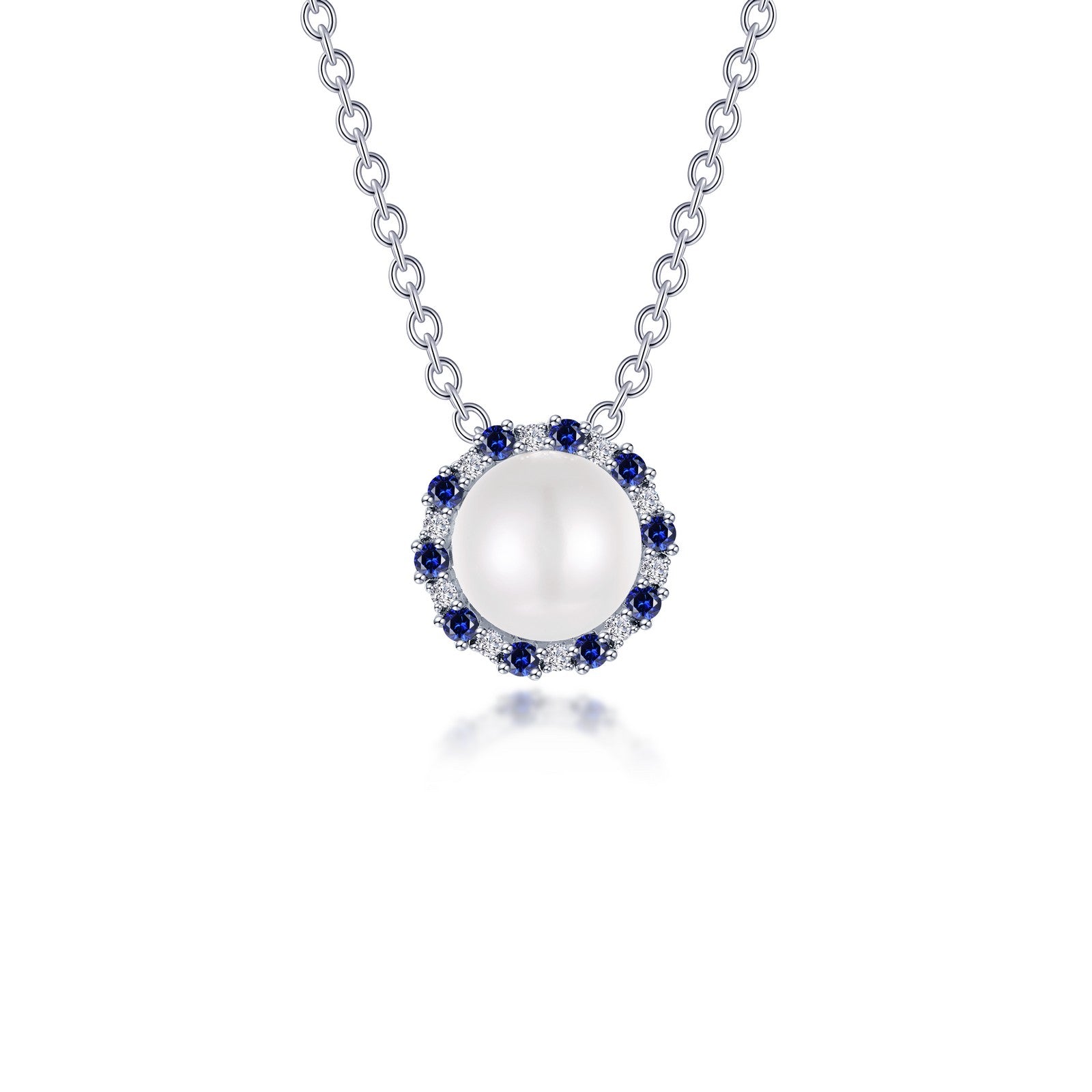 cultured freshwater pearl halo necklace